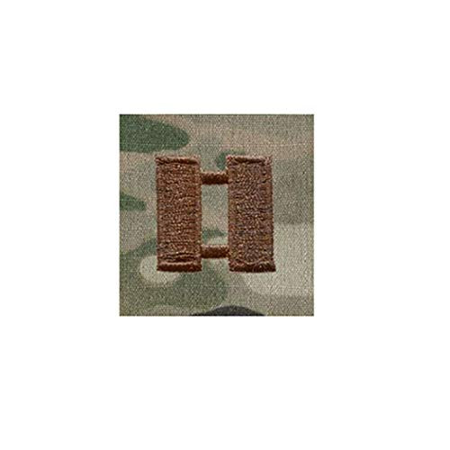 US Air Force Sew-On Spice Brown OCP Rank for Cap Pair -O3 Captain-