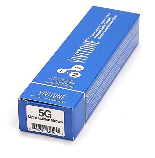 Vivitone Permanent Cream Color 5G Light Golden Brown Vivitone Permanent Cream Color 5G Light Golden Brown