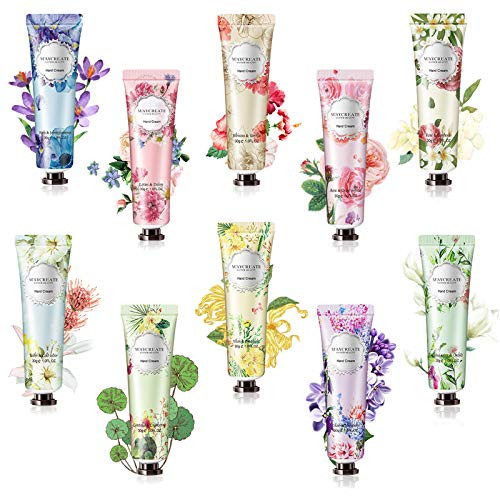 10PCS Erinde Hand Cream Set Hand Lotion Set for Women Gift Repair Hand Cream for Rough and Dry Hands No Greasy and Natural Plant Fragrance Anti Aging Hand Cream Ideal Gift for Women 10PCS Erinde Hand Cream Set Hand Lotion Set for Women Gift Repair Hand Cream for Rough and Dry Hands No Greasy and Natural Plant Fragrance Anti Aging Hand Cream Ideal Gift for Women