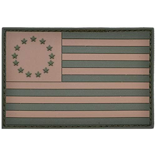 Betsy Ross USA Flag Coyote Brown/Olive Drab - 2x3 PVC Patch