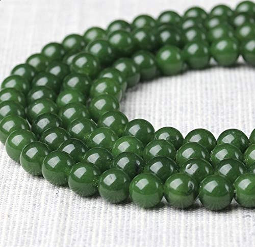 -ABCgems- Canadian Nephrite AKA British Colombia B.C. Jade -Gorgeous Color- Mohs Hardness 7- Tiny 4mm Smooth Round Natural Semi-Precious Gemstone Healing Energy Beads -ABCgems- Canadian Nephrite AKA British Colombia B.C. Jade -Gorgeous Color- Mohs Hardness 7- Tiny 4mm Smooth Round Natural Semi-Precious Gemstone Healing Energy Beads