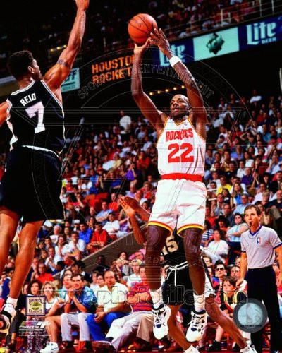 Clyde Drexler Houston Rockets NBA Action Photo 8x10