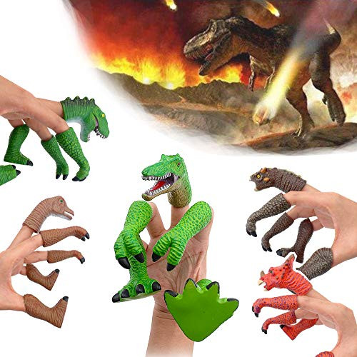 Valentines Day Gift Dinosaur Figure Finger Toys Animal Bath Finger Puppets -B Style- Brown Valentines Day Gift Dinosaur Figure Finger Toys Animal Bath Finger Puppets -B Style- Brown