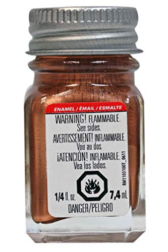 Testors 1151TT 1/4 Oz Copper Metallic Enamel Hobby Paint
