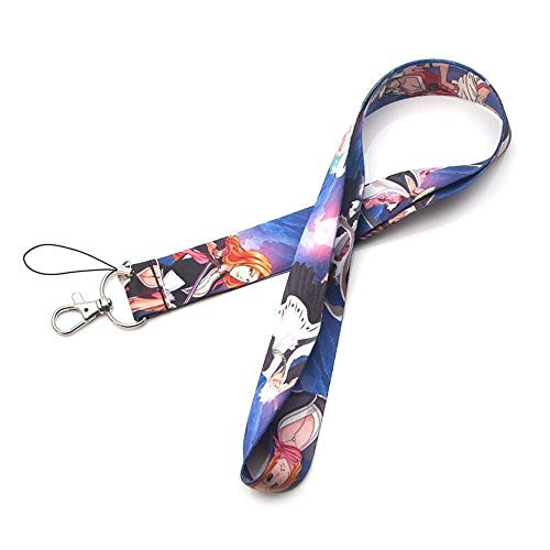 RedDoor_Hill Anime Bleach Keychain Lanyards Id Badge Holder ID Card Pass Gym Mobile Phone USB Badge Holder Key Strap