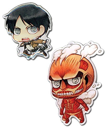 Attack on Titan - Eren  and  Titan Metal Pins by Attack on Titan