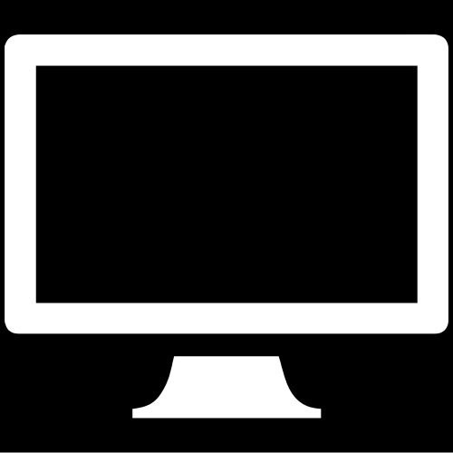 Desktop Monitor Display Decal Sticker -White Mirrored- Decal Sticker Vinyl Car Home Truck Window Laptop