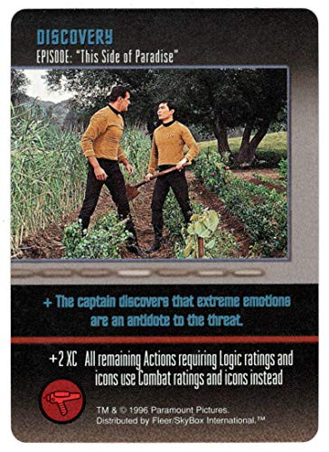 This Side of Paradise - Star Trek The Card Game -Trading Card- Discovery Episode - Skybox 1996 Mint