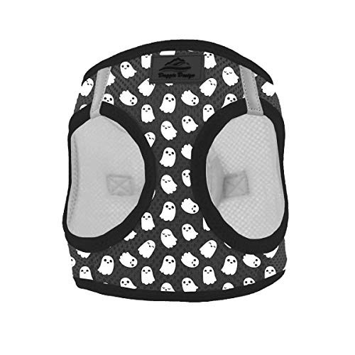 American River Choke Free Dog Harness Holiday Line - Halloween Ghosts -Small-
