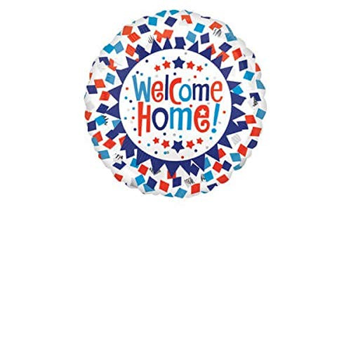Anagram 18 Inch Circle Foil Balloon - Welcome Home Confetti