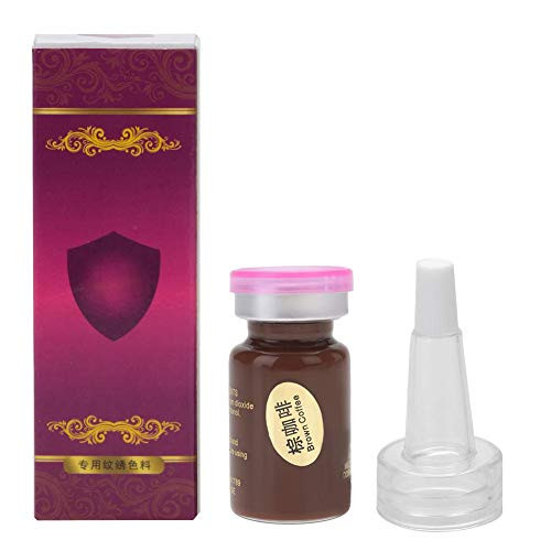Tattoo Ink 8ml/Bottle Natural Tattoo Pigments Microblading Pigment Semi-permanent Tattoo Pigment Eyebrow Tattoo Ink for Body Art Permanent Makeup Pigment-Brown Coffee-