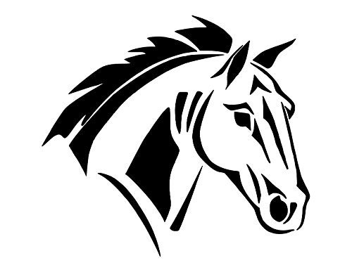 HORSE FACE Side Profile Equine Animal Head 8.5 inch x 11 inch Stencil 20 Mil Plastic Sheet NEW S50 HORSE FACE Side Profile Equine Animal Head 8.5 inch x 11 inch Stencil 20 Mil Plastic Sheet NEW S50