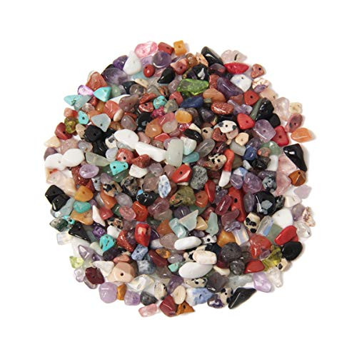 wexpw About 450Pcs Natural Chip Stone Beads 5-8mm Irregular Gemstones Healing Crystal Loose Rocks Bead Kit Hole Drilled Chip Beads for Bracelet Jewelry Making 5-8mm Multicolor wexpw About 450Pcs Natural Chip Stone Beads 5-8mm Irregular Gemstones Healing Crystal Loose Rocks Bead Kit Hole Drilled Chip Beads for Bracelet Jewelry Making 5-8mm Multicolor