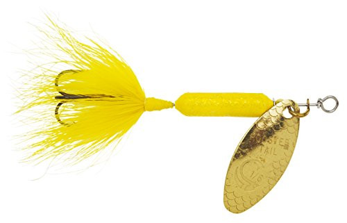 Yakima Bait Wordens Original Rooster Tail 1/8oz Spinner Lure 3 Pack- Yellow