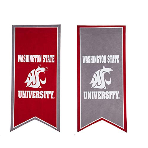 Team Sports America Washington State University Flag Banner Double Sides 12.5 x 28 Inches