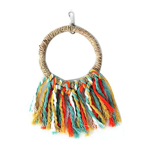 ONWRACE Bird Swing Toys Parrot Toys Swing Chewing Toys for Pet Bird Hanging Wooden Parrot Bird Swing Circle Tassel Ring Chew Bite Toy Pet Supplies S ONWRACE Bird Swing Toys Parrot Toys Swing Chewing Toys for Pet Bird Hanging Wooden Parrot Bird Swing Circle Tassel Ring Chew Bite Toy Pet Supplies S