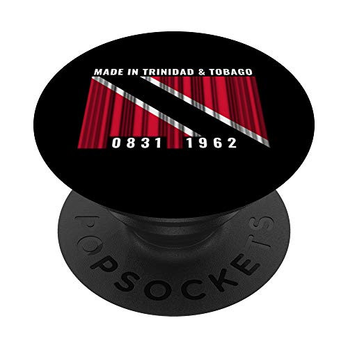 Trinidad and Tobago Heritage Trinidad and Tobagonian Roots B PopSockets Grip and Stand for Phones and Tablets
