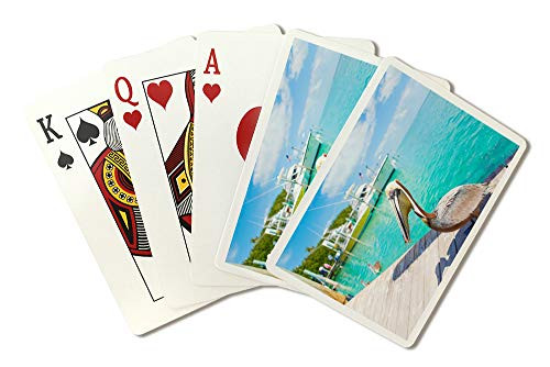 Big Brown Pelicans in Islamorada Florida Keys 9021304 -Playing Card Deck - 52 Card Poker Size with Jokers-