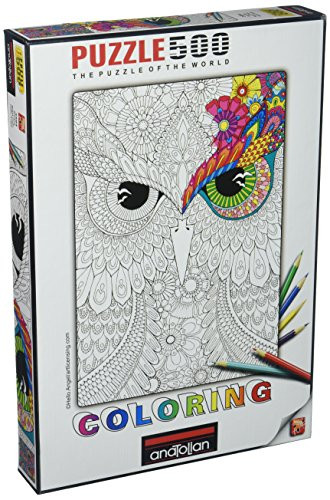 Anatolian Coloring Night Owls Jigsaw Puzzle (500 Piece)