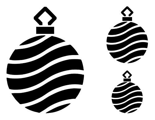 CHRISTMAS BALL ORNAMENT B2-3 Round Tree Bauble Decoration 8.5 inch x 11 inch Stencil 20 Mil Plastic Sheet NEW S212