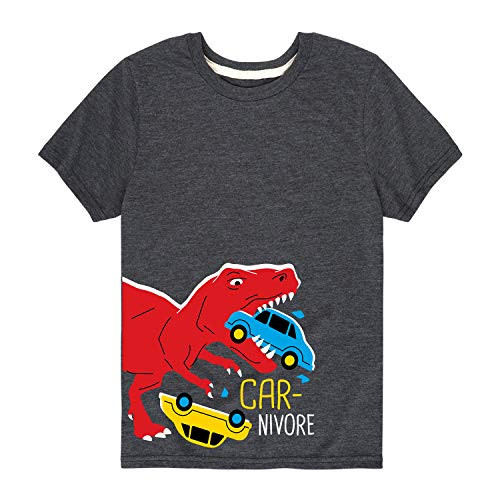 Instant Message Car Nivore Side Hit - Toddler Short Sleeve Tee Heather Charcoal