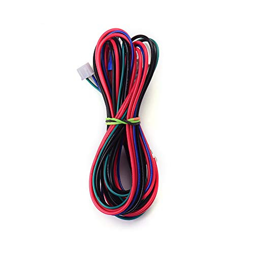 Tickas Heated Bed Cable Hot Bed Line Heatbed Wire Length 90cm / 35.4 Inch for Anet A8 A6 A2 A3 E12 E10 3D Printer