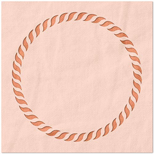 Stencil Stop Rope Circle Stencil - 14 Mil Mylar Plastic -4 x 4 inches-