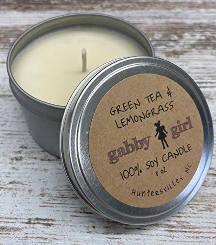 8oz Green Tea  and  Lemongrass Soy Candle