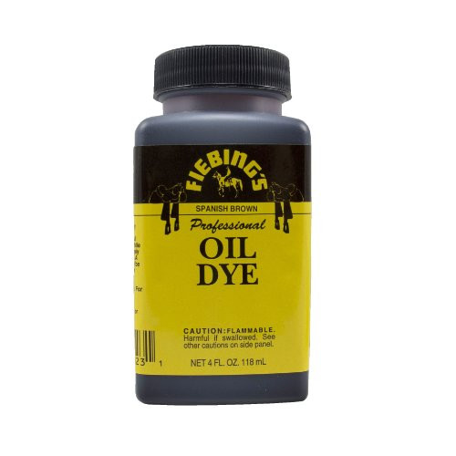 Fiebings Spanish Brown Oil Leather Dye 4oz