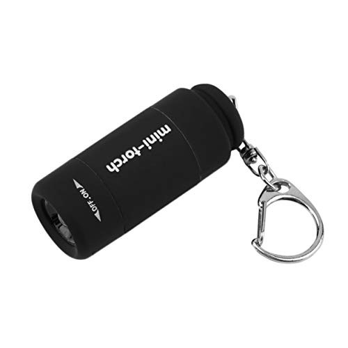 Detectorcatty Portable Mini Keychain Torch USB Rechargeable Flashlight 0.5W 25lm Electric Torch Compact Outdoor Camping Flashlight