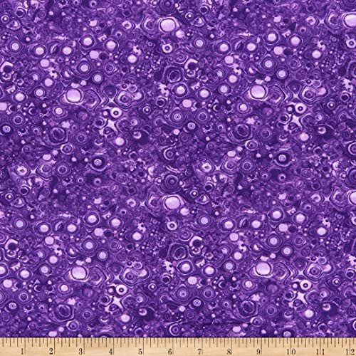 Benartex Horsen Around Circle Round Purple Quilt Fabric By The Yard