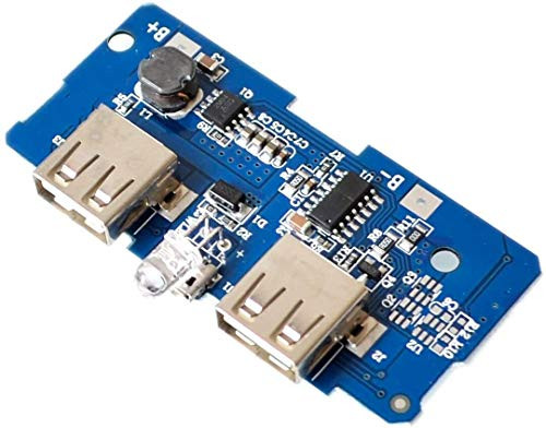 KASILU Dlb0213 5V 2A Power Bank Charger Module Charging Circuit Board Step Up Boost Power Supply Module 2A Dual USB Output 1A Input High-Performance