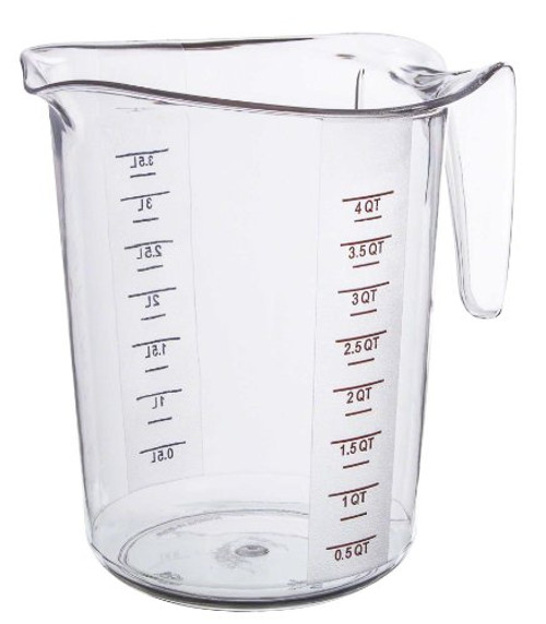 Update International (MEA-400PC) 4 Quart Plastic Measuring Cup Update International (MEA-400PC) 4 Quart Plastic Measuring Cup