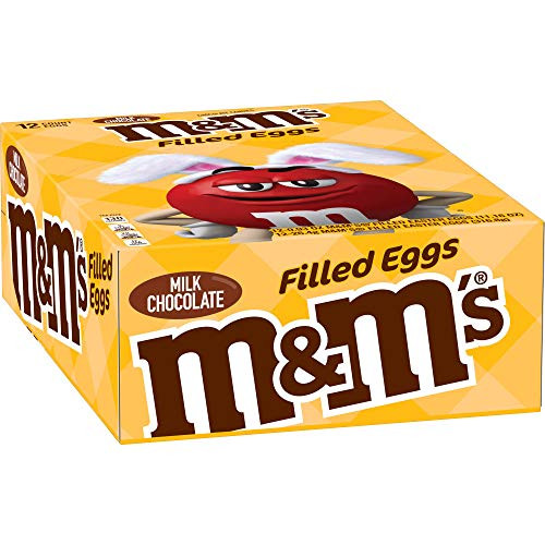 M and MS Easter Milk Chocolate Candy in Easter Eggs 0.93 Ounce -12 Count- Box M and MS Easter Milk Chocolate Candy in Easter Eggs 0.93 Ounce -12 Count- Box