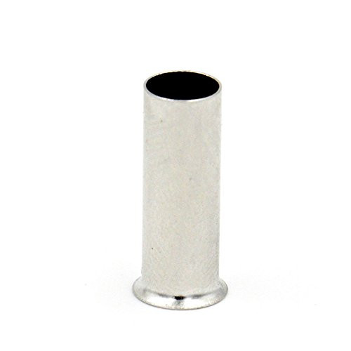Baomain AWG 18/1.0mm² Long 8mm Wire Copper Crimp Connector Non Insulated Ferrule Pin Cord End Terminal 2000 Pack