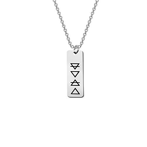 CHOORO Element Symbols Planetary Fire Earth Water Air Symbols Alchemical Necklace Alchemy Jewelry Transmutation Signs Occult Alchemy -Symbols necklace-