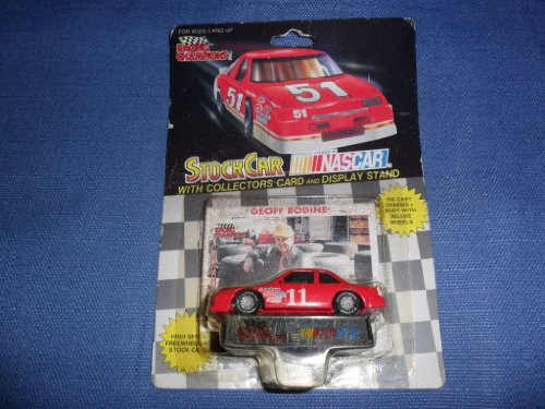 1991 NASCAR Racing Champions . . . Geoff Bodine 11 1/64 Diecast . . . Includes Collectors Card  and  Display Stand