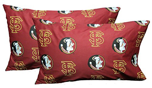 College Covers Florida State Seminoles Pillowcase Pair - Solid (Includes 2 Standard Pillowcases)