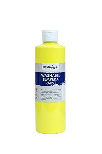 Handy Art Washable Paint 16 ounce Fluorescent Yellow