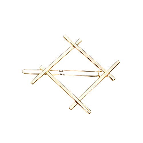 wintefei Minimalist Women Girl Geometric Circle Triangle Moon Metal Hairpin Hair Clip Pins Clamps Barrette Fashion Beauty Gift 5 slivery