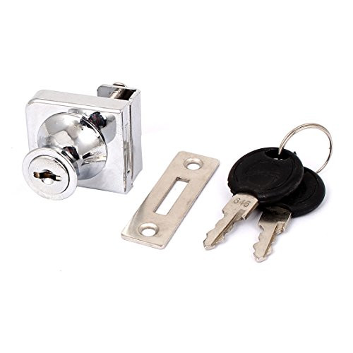 uxcell Showcase Display Cabinet Drawer Glass Door Single Head Security Lock