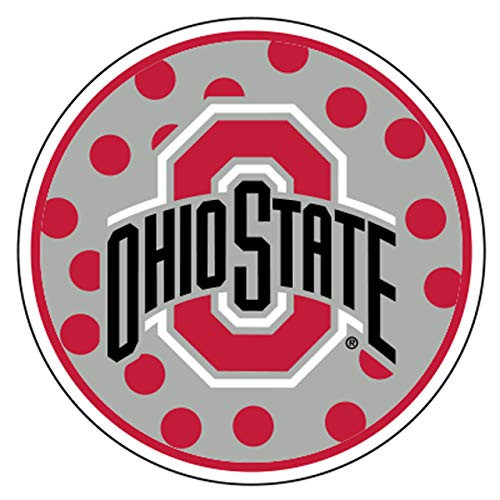 Craftique Ohio State University Decals -Ohio St Circle -4 in- 4 in-
