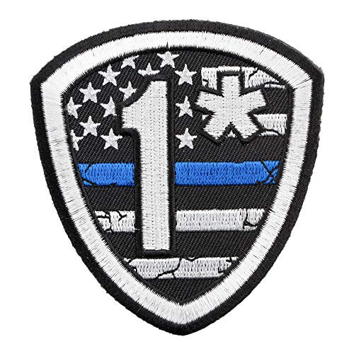 1 US Flag Thin Blue Line Shield Patch Law Enforcement Patches 1 US Flag Thin Blue Line Shield Patch Law Enforcement Patches