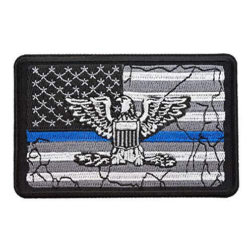 US Flag Thin Blue Line Eagle Patch Law Enforcement Patches US Flag Thin Blue Line Eagle Patch Law Enforcement Patches