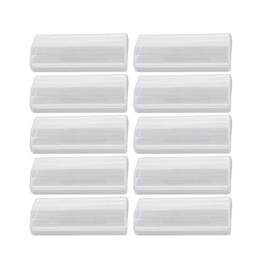 Fielect Battery Storage Case Holder Yellow for AAA Model Battery 2 Capacity 10Pcs