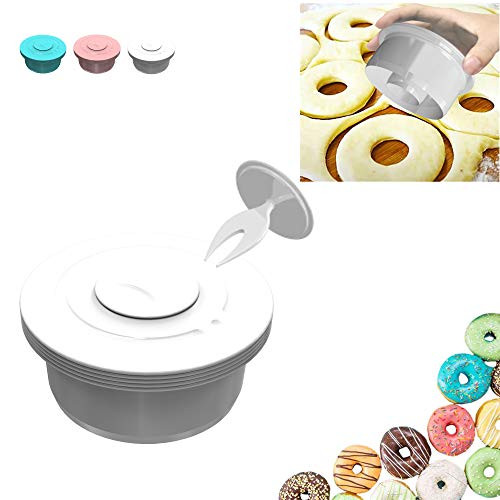 Falluk Round Cookie Biscuit Cutter Set 6 Pieces Circle Pastry Cutters Graduated Seamless Donut Cutter for Doughnuts Baking Pastry Mini Cakes and Pie White