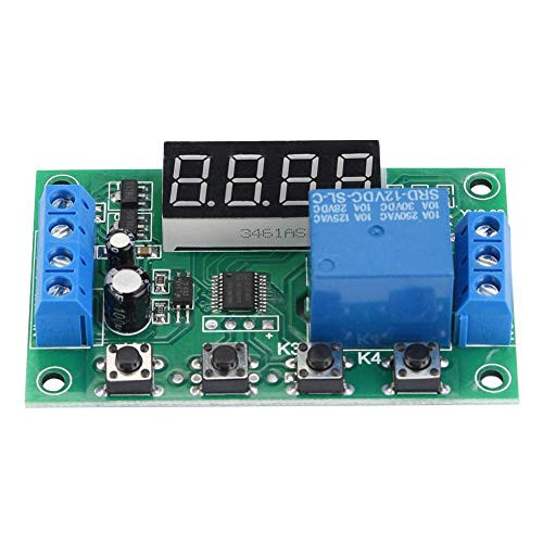 Adjustable Timer Relay LED Display Automation Control Switch Relay Module Industrial Electrical Accessories-12V-