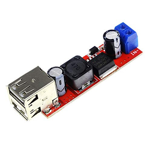 Stayhome Dual USB Output 9V / 12V / 24V / 36V Car Charger Switch 5V DC-DC Power Supply Module 3A Buck Regulator