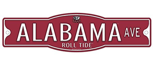 WinCraft Alabama Crimson Tide Roll Tide 4 inch x 17 inch Plastic Street Sign NCAA WinCraft Alabama Crimson Tide Roll Tide 4 inch x 17 inch Plastic Street Sign NCAA