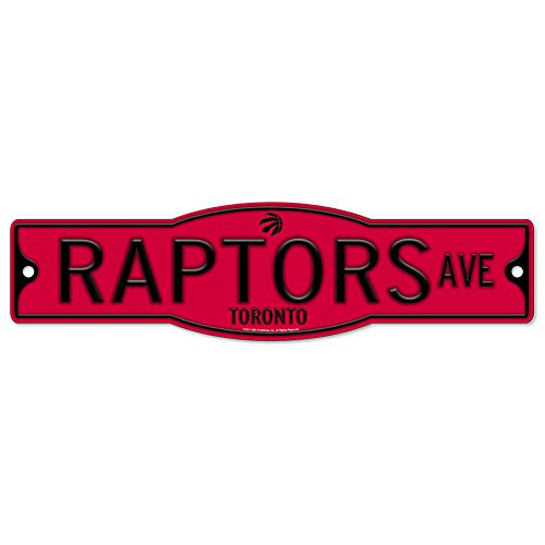WinCraft Toronto Raptors 4 inch x 17 inch Plastic Street Sign NBA